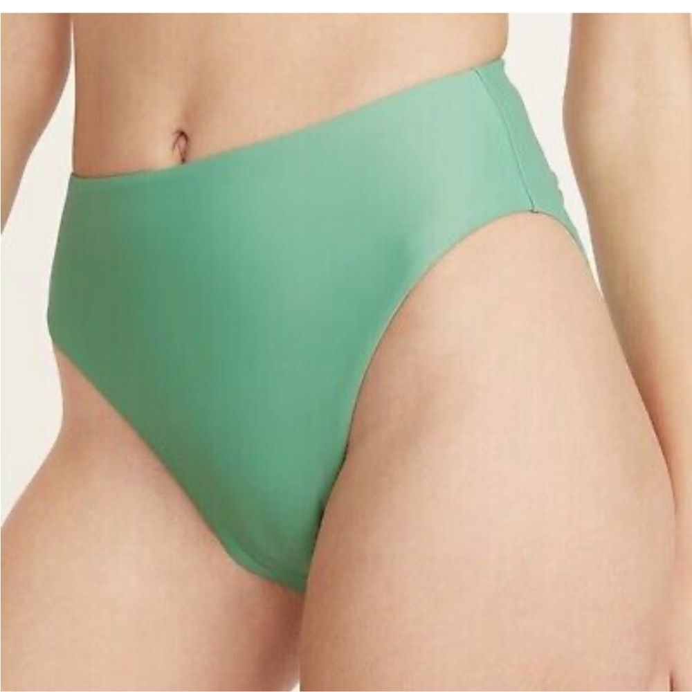 J CREW Bikini Bottom Womens - S- High-Rise NWT Classic Green BF178
